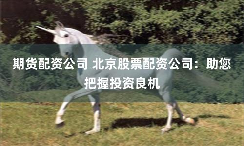 期货配资公司 北京股票配资公司：助您把握投资良机